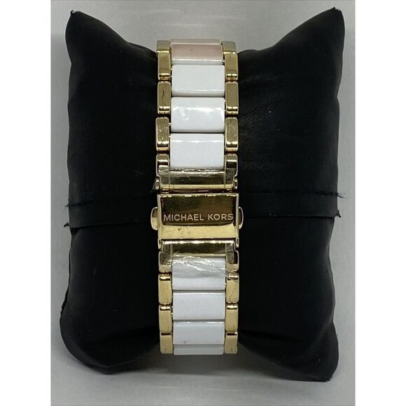 Michael Kors MK6374 Women's Stainless Steel Analog Gold Dial Quartz Watch WO684 - Picture 6 of 12